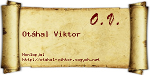 Otáhal Viktor névjegykártya